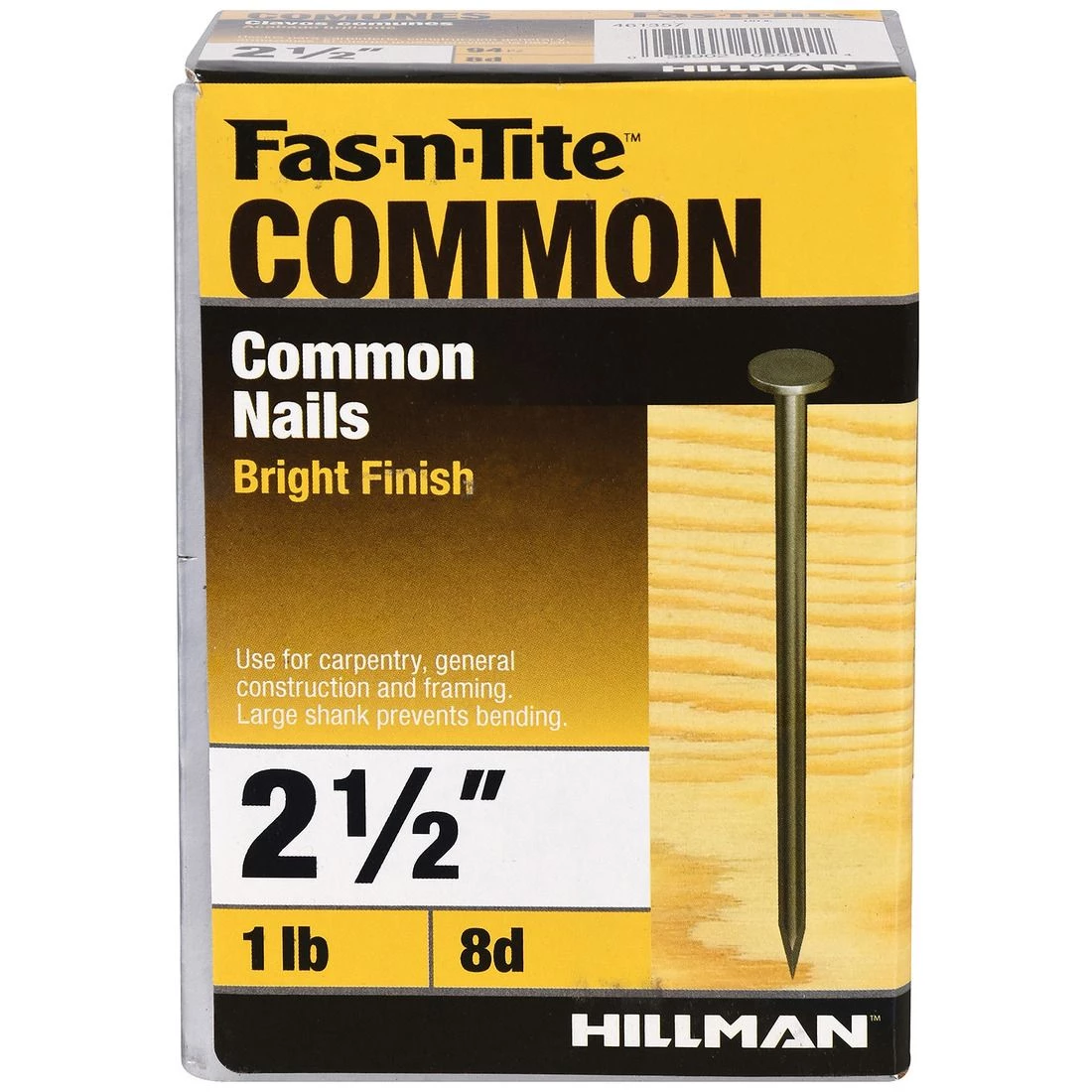 Fas-N-Tite 8D 1 LB Box Bright Common Nails, 461357, 2-1/2 IN 5 Fas-N-Tite 8D 1 LB Box Bright Common Nails, 461357, 2-1/2 IN - Image 3