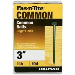Fas-N-Tite 10D 1 LB Box Bright Common Nails, 461359, 3 IN -Home Improvement Sales Store sftp a s assets20201209000000788