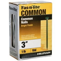 Fas-N-Tite 10D 1 LB Box Bright Common Nails, 461359, 3 IN -Home Improvement Sales Store sftp a s assets20201209000000790