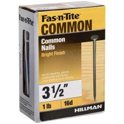 Fas-N-Tite 16D 1 LB Box Bright Common Nails, 461363, 3-1/2 IN -Home Improvement Sales Store sftp a s assets20201209000000812