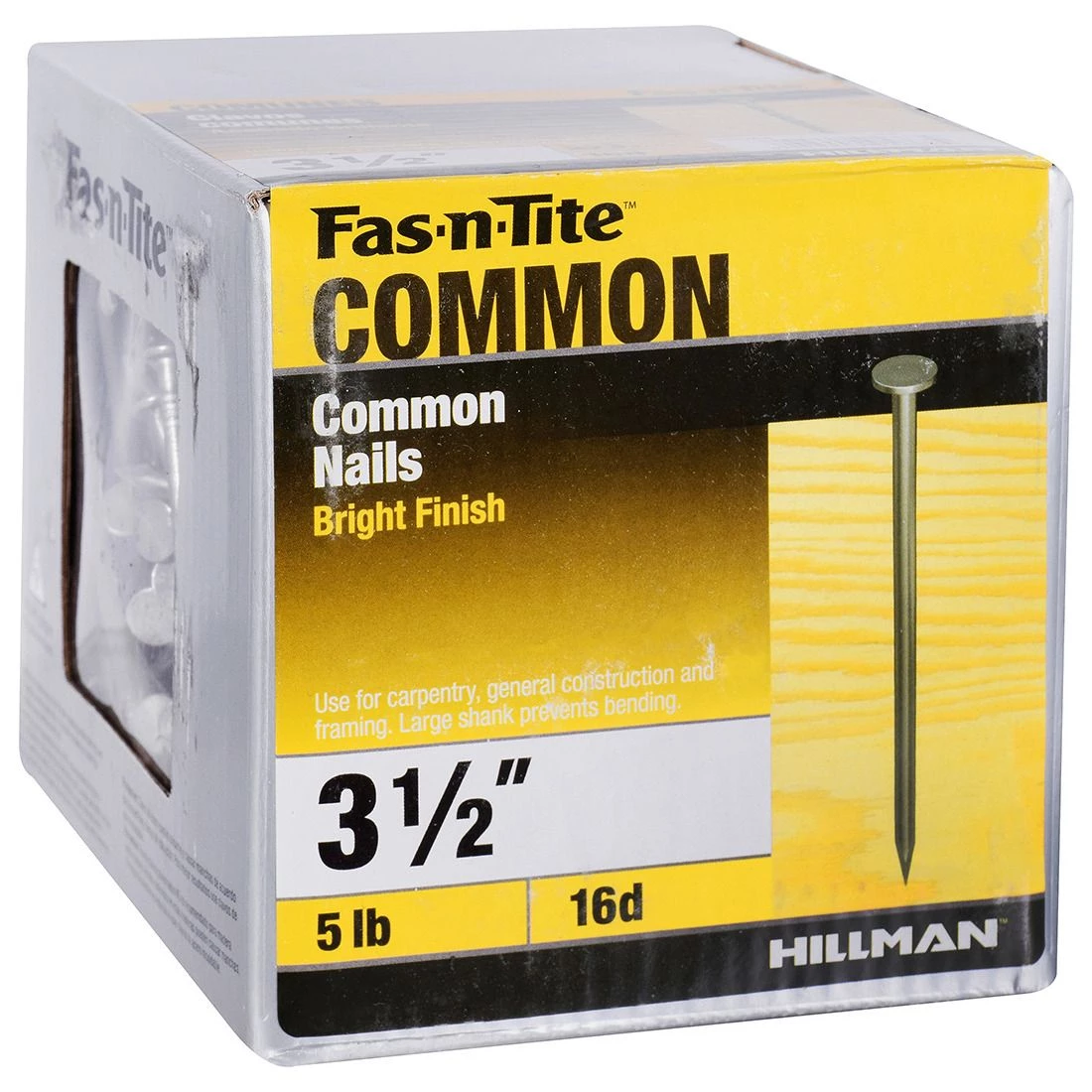 Fas-N-Tite 16D 5 LB Box Bright Common Nails, 461364, 3-1/2 IN 6 Fas-N-Tite 16D 5 LB Box Bright Common Nails, 461364, 3-1/2 IN - Image 4