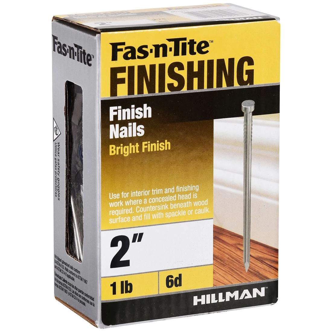 Fas-N-Tite 6D 1 LB Box Bright Finishing Nails, 461371, 2 IN 6 Fas-N-Tite 6D 1 LB Box Bright Finishing Nails, 461371, 2 IN - Image 4