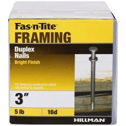 Fas-N-Tite 16D 5 LB Box Bright Duplex Nails, 461397, 3 IN -Home Improvement Sales Store sftp a s assets20201209000000919