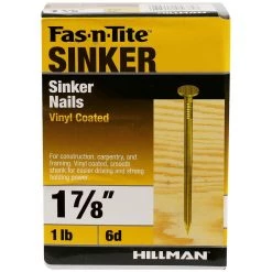 Fas-N-Tite 1 LB Box Vinyl Coated Sinker Nails, 461412, 1-7/8 IN -Home Improvement Sales Store sftp a s assets20201209000000932