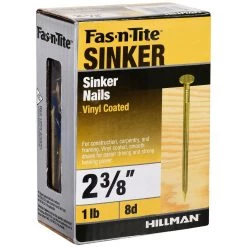 Fas-N-Tite 1 LB Box Vinyl Coated Sinker Nails, 461414, 2-3/8 IN -Home Improvement Sales Store sftp a s assets20201209000000942