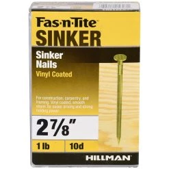 Fas-N-Tite 1 LB Box Vinyl Coated Sinker Nails, 461418, 2-7/8 IN -Home Improvement Sales Store sftp a s assets20201209000000967