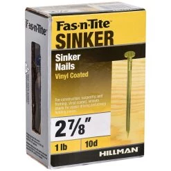 Fas-N-Tite 1 LB Box Vinyl Coated Sinker Nails, 461418, 2-7/8 IN -Home Improvement Sales Store sftp a s assets20201209000000969
