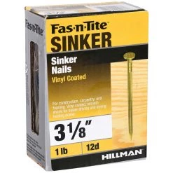 Fas-N-Tite 1 LB Box Vinyl Coated Sinker Nails, 461420, 3-1/8 IN -Home Improvement Sales Store sftp a s assets20201209000000978