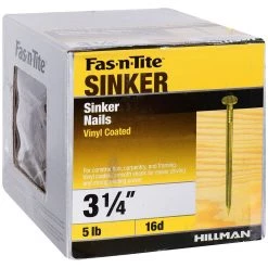 Fas-N-Tite 16D 5 LB Box Vinyl Coated Sinker Nails, 461425, 3-1/4 IN 9 Fas-N-Tite 16D 5 LB Box Vinyl Coated Sinker Nails, 461425, 3-1/4 IN -Home Improvement Sales Store sftp a s assets20201209000001009