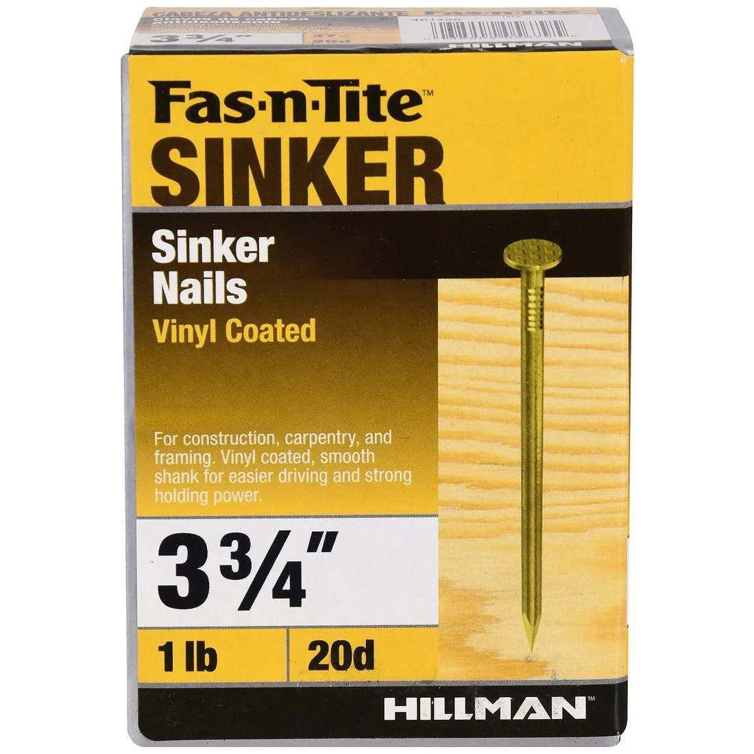 Fas-N-Tite 1 LB Box Vinyl Coated Sinker Nails, 461428, 3-3/4 IN 5 Fas-N-Tite 1 LB Box Vinyl Coated Sinker Nails, 461428, 3-3/4 IN - Image 3