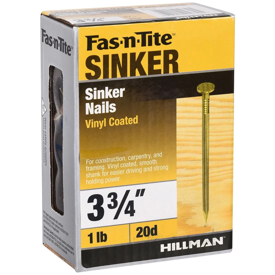 Fas-N-Tite 1 LB Box Vinyl Coated Sinker Nails, 461428, 3-3/4 IN 6 Fas-N-Tite 1 LB Box Vinyl Coated Sinker Nails, 461428, 3-3/4 IN - Image 4