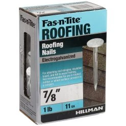 Fas-N-Tite 11 Gauge 1 LB Box Electro-Galvanized Roofing Nails, 461453, 7/8 IN -Home Improvement Sales Store sftp a s assets20201209000001049