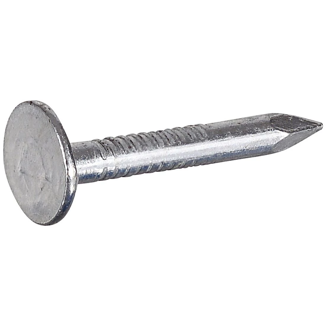 Fas-N-Tite 11 Gauge 1 LB Box Electro-Galvanized Roofing Nails, 461455, 1 IN 3 Fas-N-Tite 11 Gauge 1 LB Box Electro-Galvanized Roofing Nails, 461455, 1 IN