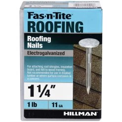 Fas-N-Tite 11 Gauge Electro-Galvanized Roofing Nails, 461457, 1-1/4 IN -Home Improvement Sales Store sftp a s assets20201209000001074