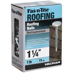Fas-N-Tite 11 Gauge Electro-Galvanized Roofing Nails, 461457, 1-1/4 IN -Home Improvement Sales Store sftp a s assets20201209000001076