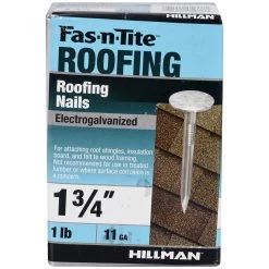 Fas-N-Tite 11 Gauge 1 LB Box Electro-Galvanized Roofing Nails, 461461, 1-3/4 IN -Home Improvement Sales Store sftp a s assets20201209000001105