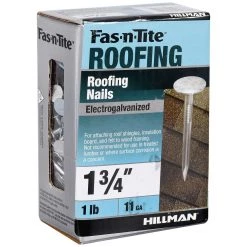 Fas-N-Tite 11 Gauge 1 LB Box Electro-Galvanized Roofing Nails, 461461, 1-3/4 IN -Home Improvement Sales Store sftp a s assets20201209000001107