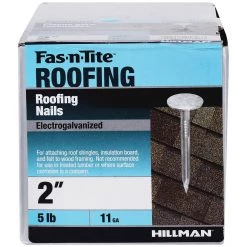 Fas-N-Tite 11 Gauge 5 LB Box Electro-Galvanized Roofing Nails, 461464, 2 IN -Home Improvement Sales Store sftp a s assets20201209000001122