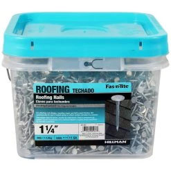 Fas-N-Tite 11 Gauge 30 LB Bucket Electro-Galvanized Roofing Nails, 461468, 1-1/4 IN -Home Improvement Sales Store sftp a s assets20201209000001139