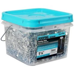 Fas-N-Tite 11 Gauge 30 LB Bucket Electro-Galvanized Roofing Nails, 461468, 1-1/4 IN -Home Improvement Sales Store sftp a s assets20201209000001140