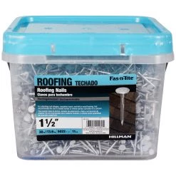 Fas-N-Tite 11 Gauge 30 LB Bucket Electro-Galvanized Roofing Nails, 461470, 1-1/2 IN -Home Improvement Sales Store sftp a s assets20201209000001147