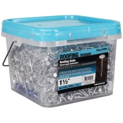 Fas-N-Tite 11 Gauge 30 LB Bucket Electro-Galvanized Roofing Nails, 461470, 1-1/2 IN -Home Improvement Sales Store sftp a s assets20201209000001148