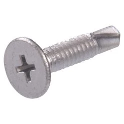 Hillman Wafer Head Phillips Self Drilling Screws, Phillips Drive, 1 LB Box, 47302, #10 x 1-1/4 IN