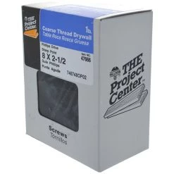 Hillman Coarse Thread Drywall Screws, Phillips Drive, 1 LB Box, 47666, #8 x 2-1/2 IN -Home Improvement Sales Store sftp a s assets20201209000001298
