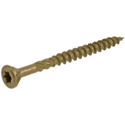 Power Pro Premium Exterior Wood Screws, Star Drive, 1 LB Box, 48598, #9 x 2-1/4 IN