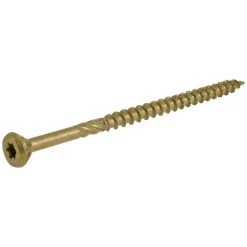 Power Pro Premium Exterior Wood Screws, Star Drive, 1 LB Box, 48603, #10 x 3-1/2 IN