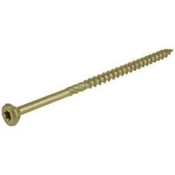 Power Pro Premium Exterior Wood Screws, Star Drive, 1 LB Box, 48604, #10 x 4 IN