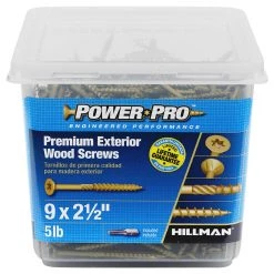 Power Pro Premium Exterior Wood Screws, Star Drive, 5 LB Box, 48610, #9 x 2-1/2 IN 9 Power Pro Premium Exterior Wood Screws, Star Drive, 5 LB Box, 48610, #9 x 2-1/2 IN -Home Improvement Sales Store sftp a s assets20201209000001449