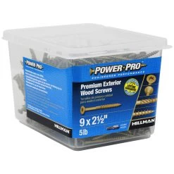 Power Pro Premium Exterior Wood Screws, Star Drive, 5 LB Box, 48610, #9 x 2-1/2 IN 10 Power Pro Premium Exterior Wood Screws, Star Drive, 5 LB Box, 48610, #9 x 2-1/2 IN -Home Improvement Sales Store sftp a s assets20201209000001450