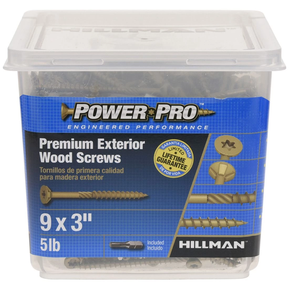 Power Pro Premium Exterior Wood Screws, Star Drive, 5 LB Box, 48611, #9 x 3 IN 5 Power Pro Premium Exterior Wood Screws, Star Drive, 5 LB Box, 48611, #9 x 3 IN - Image 3