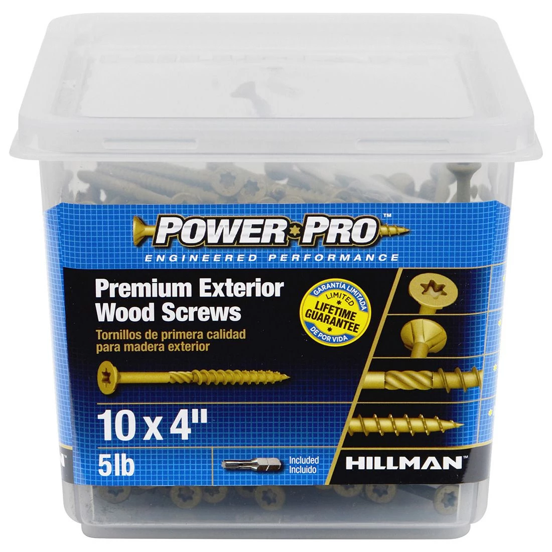 Power Pro Premium Exterior Wood Screws, Star Drive, 5 LB Box, 48615, #10 x 4 IN 5 Power Pro Premium Exterior Wood Screws, Star Drive, 5 LB Box, 48615, #10 x 4 IN - Image 3