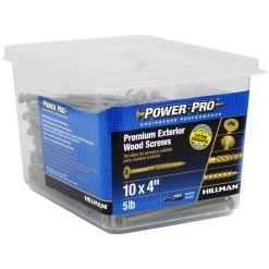 Power Pro Premium Exterior Wood Screws, Star Drive, 5 LB Box, 48615, #10 x 4 IN 10 Power Pro Premium Exterior Wood Screws, Star Drive, 5 LB Box, 48615, #10 x 4 IN -Home Improvement Sales Store sftp a s assets20201209000001467