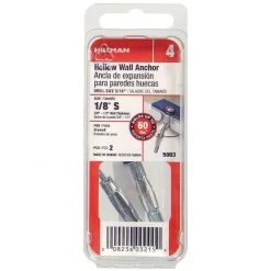 Hillman 1/8 IN D Short Pan Head Combination Drive Hollow Wall Anchors, 5003