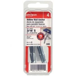 Hillman 3/16 IN D Short Pan Head Combination Drive Hollow Wall Anchors, 5009
