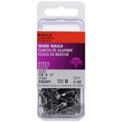 Hillman 17 Gauge Fas-Pak Bright Wire Nails, 532401, 7/8 IN -Home Improvement Sales Store sftp a s assets20201209000001550