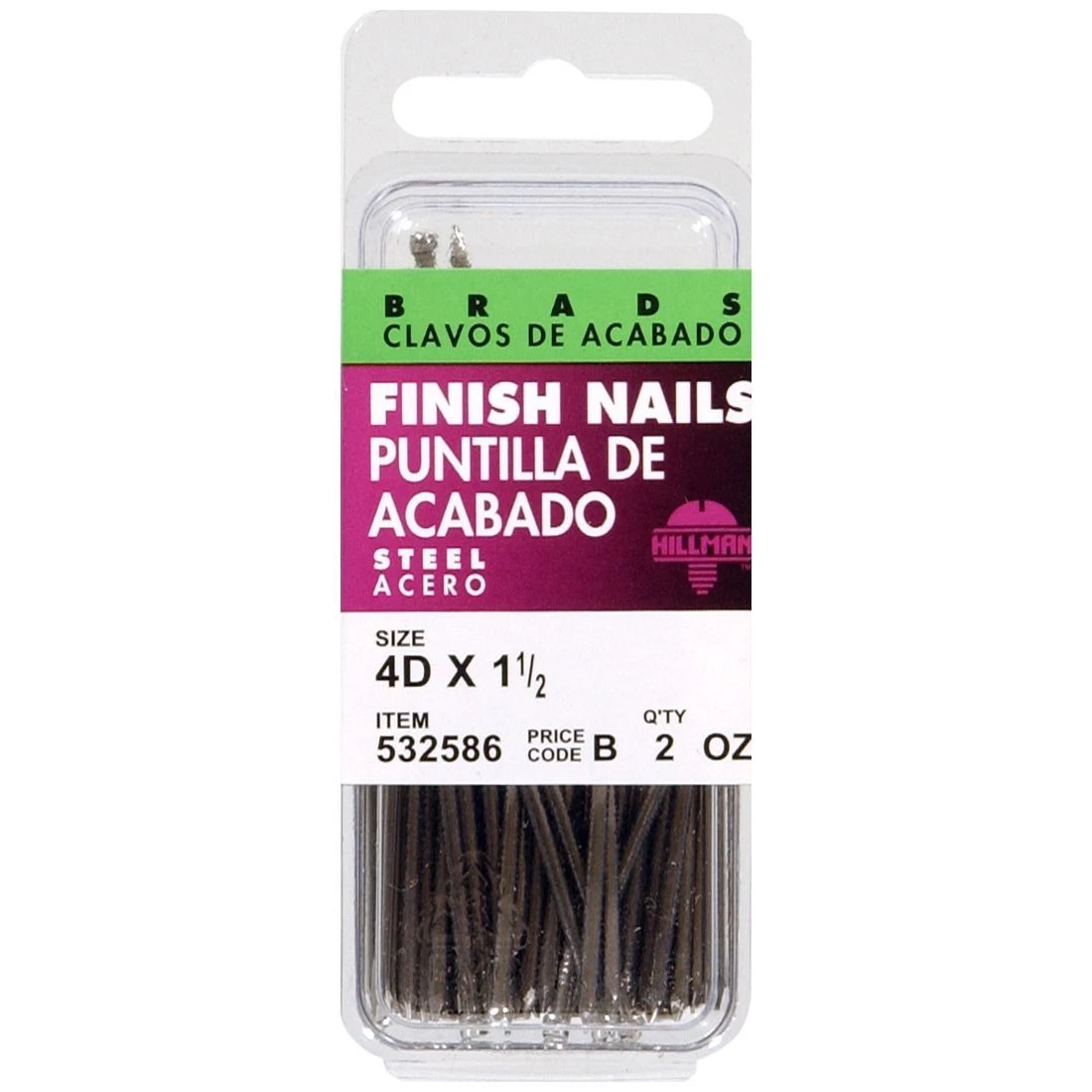 Hillman 4D Fas-Pak Bright Finishing Nails, 532586, 1-1/2 IN 5 Hillman 4D Fas-Pak Bright Finishing Nails, 532586, 1-1/2 IN - Image 3