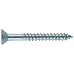 Hillman Zinc Flat Head Phillips Wood Screws, 4-Pack, 5837, #12 x 2 IN