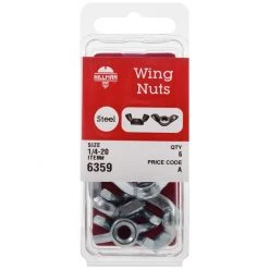 Hillman 1/4 IN D Fas-Pak Zinc-Plated Wing Nuts, 6359 -Home Improvement Sales Store sftp a s assets20201209000001730