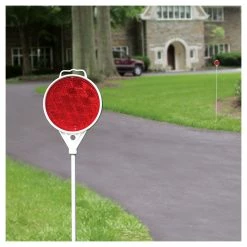 Hillman Driveway Marker, Red, 840074, 48 IN -Home Improvement Sales Store sftp a s assets20201209000002036