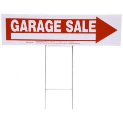 Hillman Arrow Garage Sale Sign, 842228, 6 IN x 24 IN -Home Improvement Sales Store sftp a s assets20201209000002072