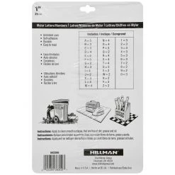Hillman Square Cut Self Adhesive Letters & Numbers, 842266, 1 IN 7 Hillman Square Cut Self Adhesive Letters & Numbers, 842266, 1 IN -Home Improvement Sales Store sftp a s assets20201209000002076