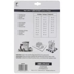 Hillman Square Cut Self Adhesive Vinyl Letters, 842272, 3 IN 7 Hillman Square Cut Self Adhesive Vinyl Letters, 842272, 3 IN -Home Improvement Sales Store sftp a s assets20201209000002086