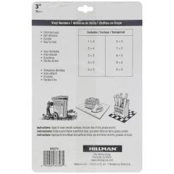 Hillman Square Cut Self Adhesive Numbers, 842274, 3 IN -Home Improvement Sales Store sftp a s assets20201209000002089