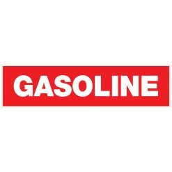 Hillman Adhesive Gasoline Sign, 845628, 2 IN x 8 IN
