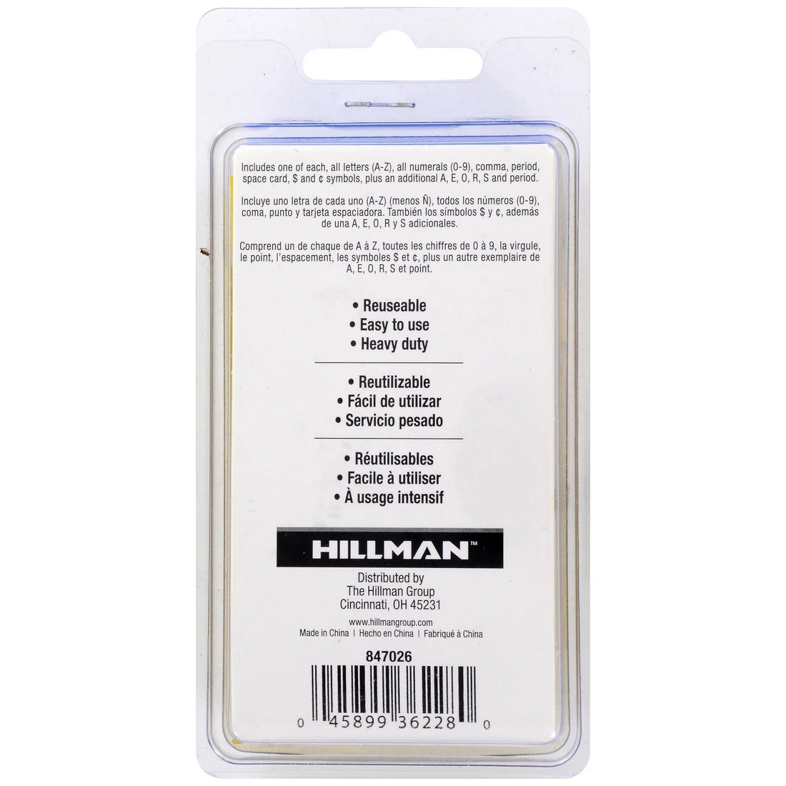 Hillman Letters and Numbers Stencil Pack, 847026, 2 IN 3 Hillman Letters and Numbers Stencil Pack, 847026, 2 IN