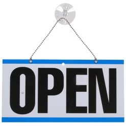 Hillman Two-Sided Open & Closed Signed with Clock, 848653, 6 IN x 12 IN -Home Improvement Sales Store sftp a s assets20201209000002140